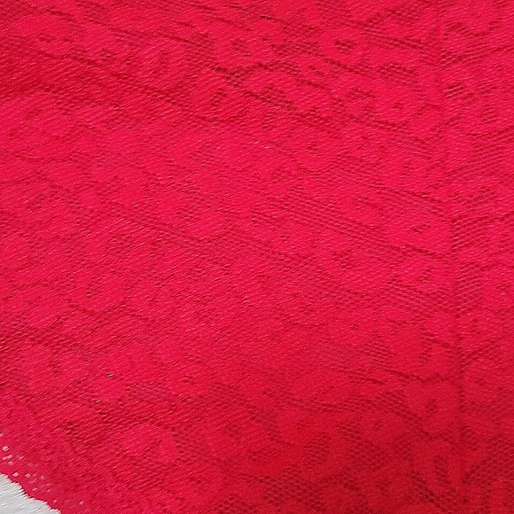 PINK Victoria's Secret Womens Large Red Pepper EVERYWHERE LACE CHEEKST - Picture 6 of 6